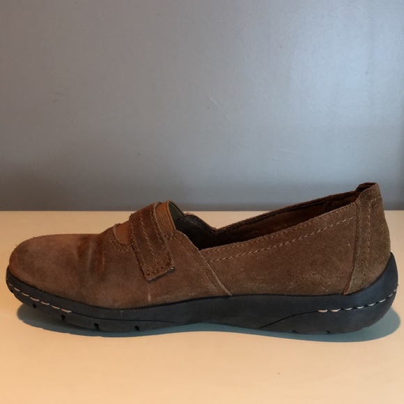 Croft Barrow Shoes Casual Slip On Loafers Brown Leather Closed Toe - Picture 4 of 14